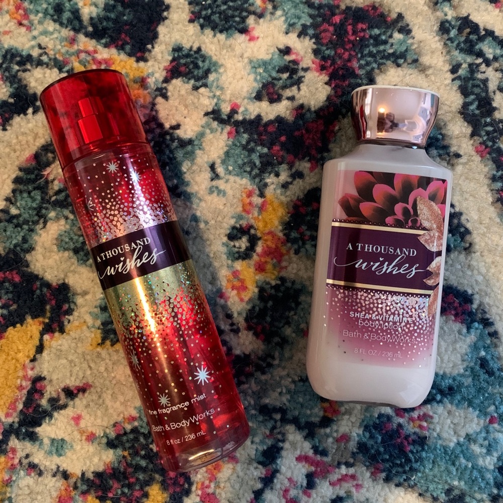 A Thousand Wishes lotion and spray